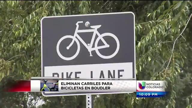 Carriles para bicicletas son eliminados en Boulder
