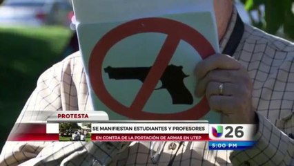 UTEP contra ley de portación de armas