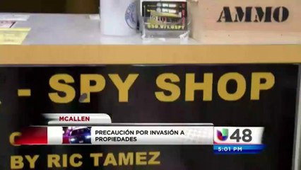 Precaución por invasión de propiedades