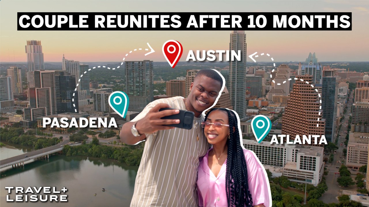 This Couple Reunites After Nearly 1 Year of Long Distance | Meet Me In The Middle | Travel + Leisure