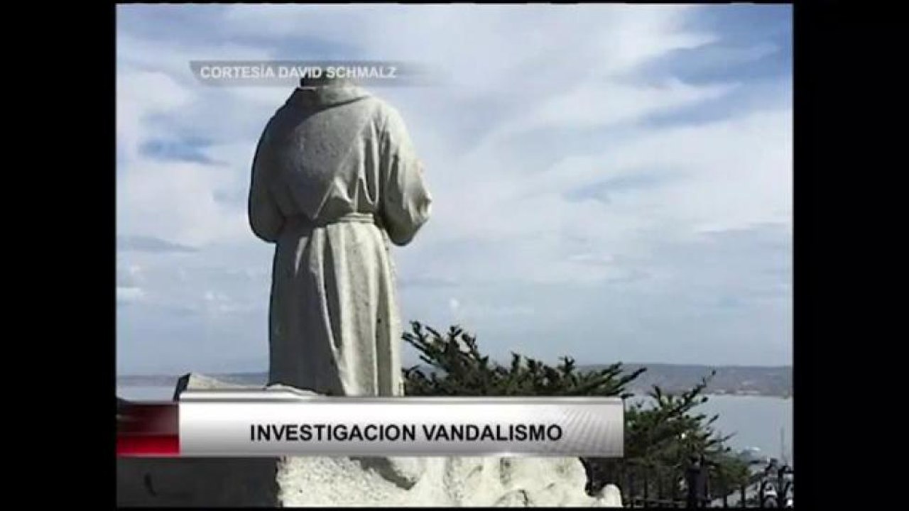 Estatua de Junipero Serra vandalizada