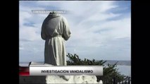 Estatua de Junipero Serra vandalizada