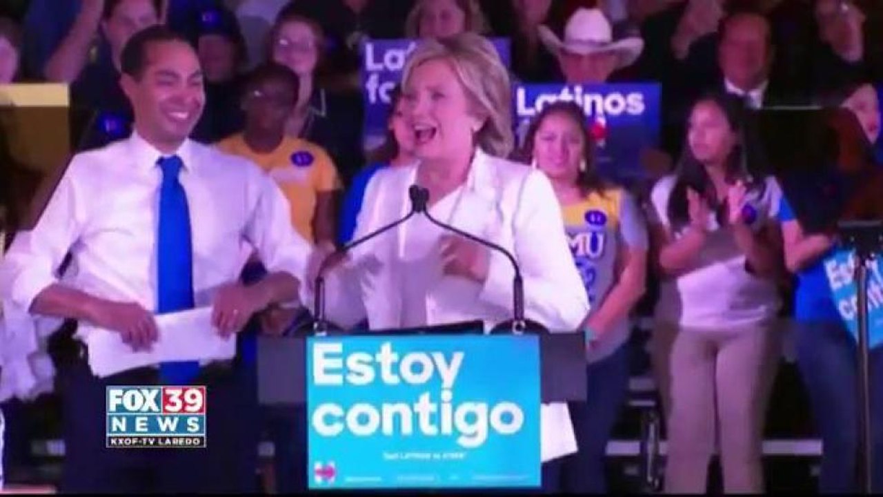 Hilary Clinton vistis San Antonio