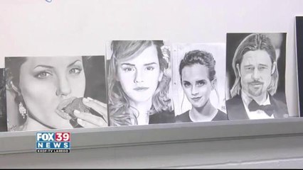 High school senior displays art talent