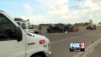 One Person Transported to Hospital After Pharr Car Crash