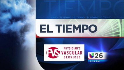 Pronóstico del Tiempo: Miércoles 28 de Octubre 5pm