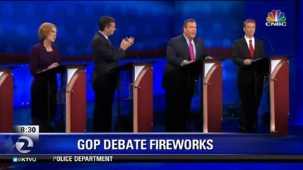 FIREWORKS ERUPT AT GOP DEBATE