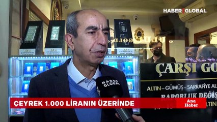 Altında fren yok! Çeyrek altın bin liranın üzerine çıktı