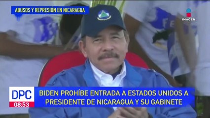Biden prohíbe entrada a EUA a presidente de Nicaragua