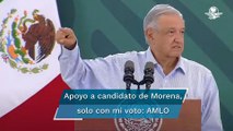 Apoyaré solo con mi voto a quien gane la encuesta de Morena para 2024: AMLO