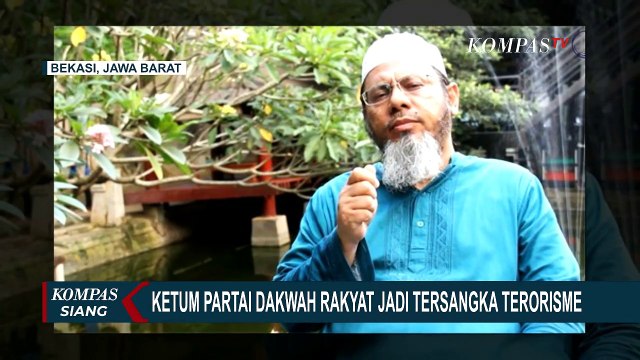 Ketum Partai Dakwah Farid Okbah Jadi Tersangka Terorisme