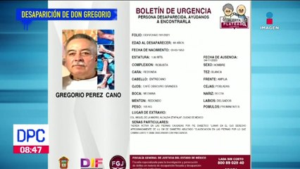 Don Gregorio desapareció hace un año, sus familiares están desesperados