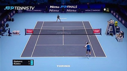 Masters - Vainqueur de Rublev, Djokovic assuré de finir en tête de son groupe