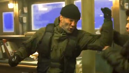 Jason Statham Fighting on EXPENDABLES 4 movie set