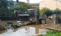 Maltempo in Sardegna, a Monti (Sassari) strade e abitazioni invase dall'acqua (17.11.21)