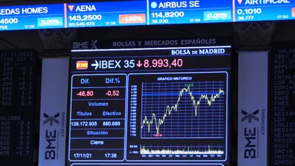 La bolsa española retrocede un 0,52 % y pierde los 9.000 puntos