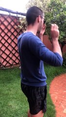 Man Trying Old Swing Takes a Tumble