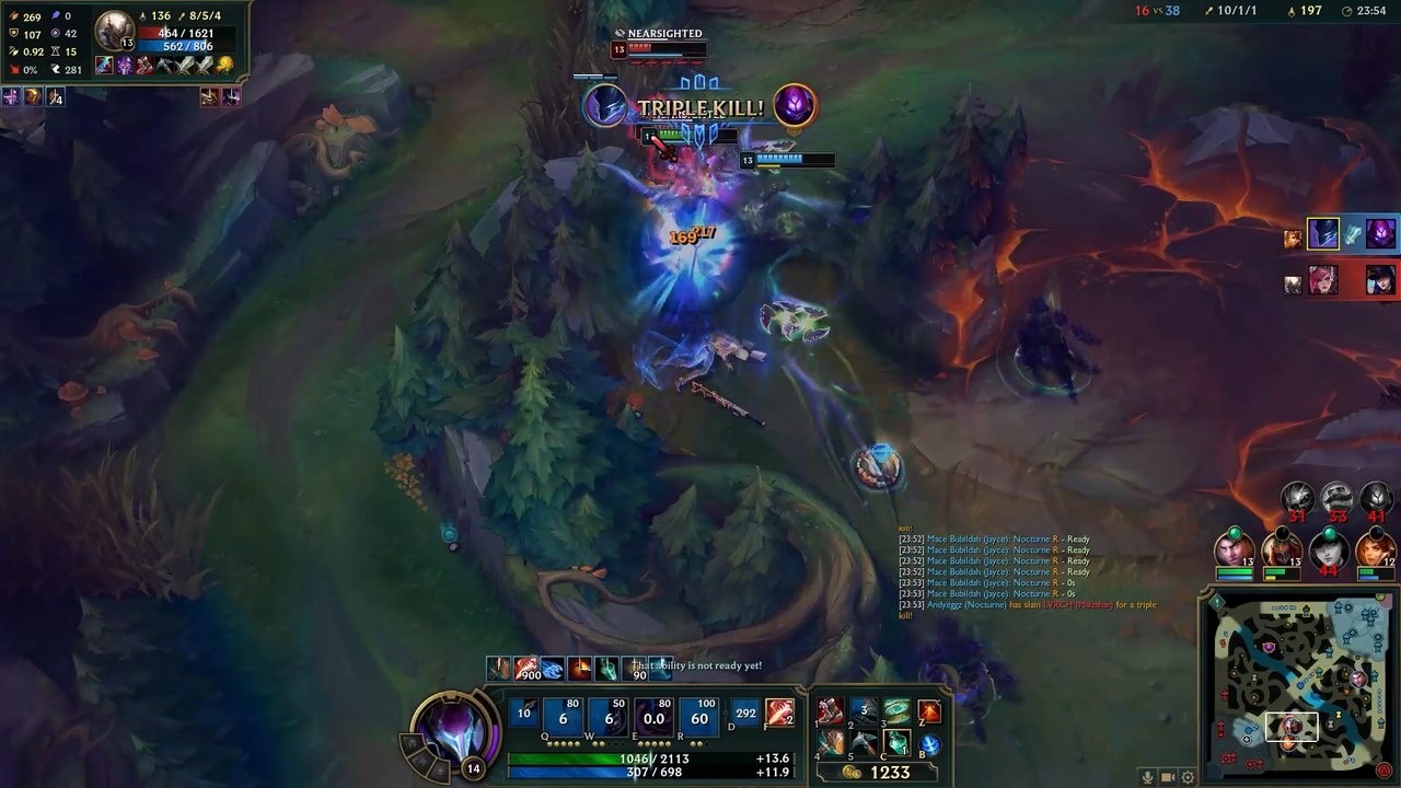 Pentakill de Nocturne con los nuevos objetos de la Pretemporada 2022 (League of Legends)