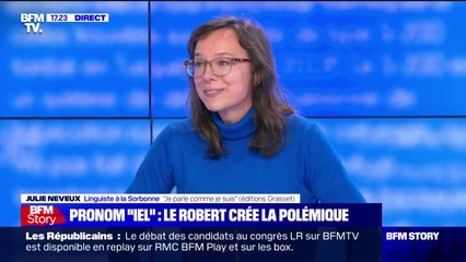 "Iel": pour Julie Neveux, linguiste à la Sorbonne, "cette forme va soulager la vie, le sentiment d'appartenance et d'identité, d'une certaine catégorie de la population"
