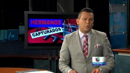 Arrestan a 4 hermanos que robaron armas