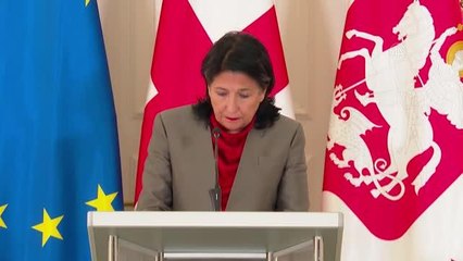 Gürcistan Cumhurbaşkanı'na göre tutuklu Saakaşvili'nin onurunun korunması gerekiyor