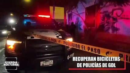 Recuperan dos bicicletas que les fueron robadas a dos ciclopolicías de Guadalajara hace tres días