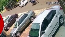 Vídeo mostra momento em que Peugeot bate contra caminhão estacionado