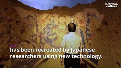 Download Video: Afghan mural destroyed by the Taliban recreated by Japanese design experts