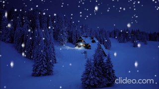 Casa Cabaña Invierno con Música Relajante Cayendo Nieve