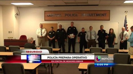 Operativo contra menores de edad ebrios este fin de semana