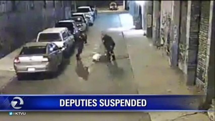 ALAMEDA DEPUTIES SUSPENDED FOLLOWING BEATING INCIDENT