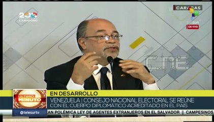 Rector del CNE confirma la participación de misiones de observación electoral