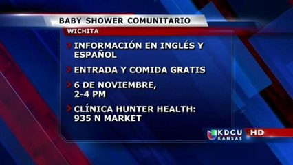 Baby shower comunitario en Wichita