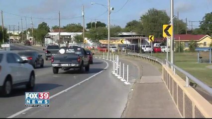 New signal lights installed at the Guadalupe chihuahua bridge
