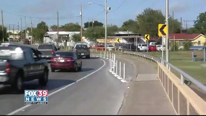 New signal lights at the Guadalupe Chihuahua bridge