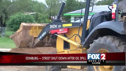 Oil Spill Shuts Down Edinburg Streets