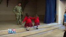 Military dad from Laredo surprises his daughters at school
