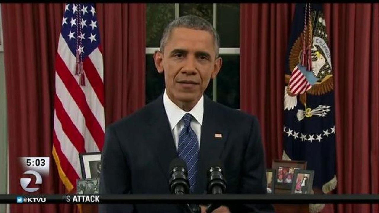 PRESIDENT ADDRESSES PUBLIC FROM WHITE HOUSE