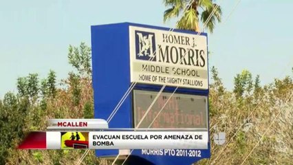 Evacuan escuela por amenaza de bomba en McAllen