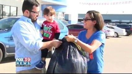 Our campaign to collect donations for kids from the rainbow room