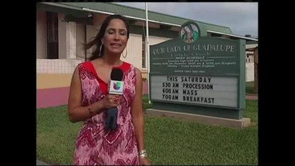 Preparativos para la celebración del dia de la Virgen de Guadalupe