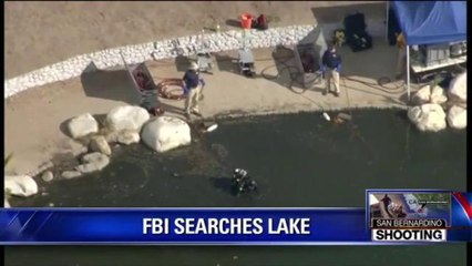 FBI SEARCHS LAKE IN SAN BERNADINO FOR MORE EVIDENCE