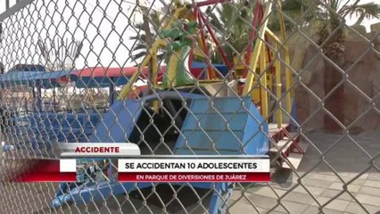 Accidente en parque de diversiones de Juárez