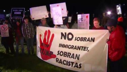 Entre protestas, Donald Trump llega a Virginia