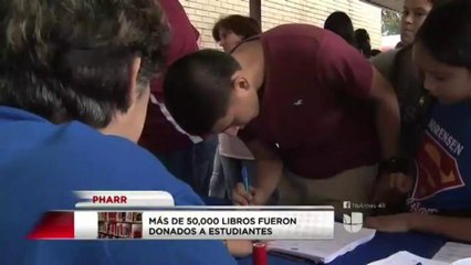 Más de 50mil libros fueron donados en Pharr