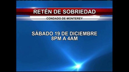 Retén de sobriedad en condado de Monterey
