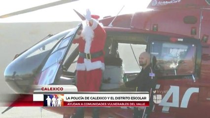 policía de Calexico ayudan a comunidades vulnerables del valle