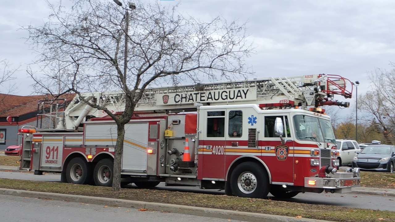 Intervention des services d'urgences - Risque d'explosion à Châteauguay