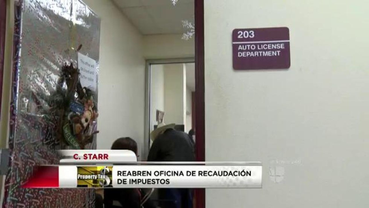 Reabren oficina de recaudación de impuestos en Condado Starr