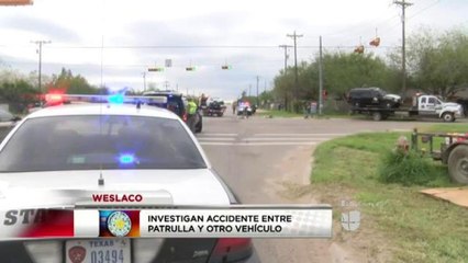 Investigan accidente en Weslaco